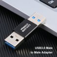 thumbnail image 4 of Convertidor Usb 3.0 Convertidor Usb 3.0 Adaptador extensor USB 3.0 para teléfono PC Conector convertidor USB A F/F, 4 of 5