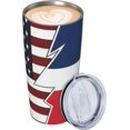 Torn Style American And The Dominican Republic Flags Cup 20oz Stainless