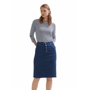Shuuk Denim Skirt with Button Front
