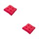 thumbnail image 4 of Inteprter Comfort-almohadas cuadradas para el suelo, almohadillas para sillas de relajación, cojines, cojín para asiento de silla, color rojo Rosa roja 43*43cm 2piezas, 4 of 6