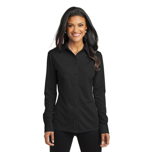 Camisa de vestir de punto para mujer Port Authority® Dimension. L570 Autoridad Portuaria L570