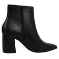 thumbnail image 3 of Delicious Women's Pointy Toe High Top Zipper Block Ankle Bootie, Black ,  6.5 M US, 3 of 6