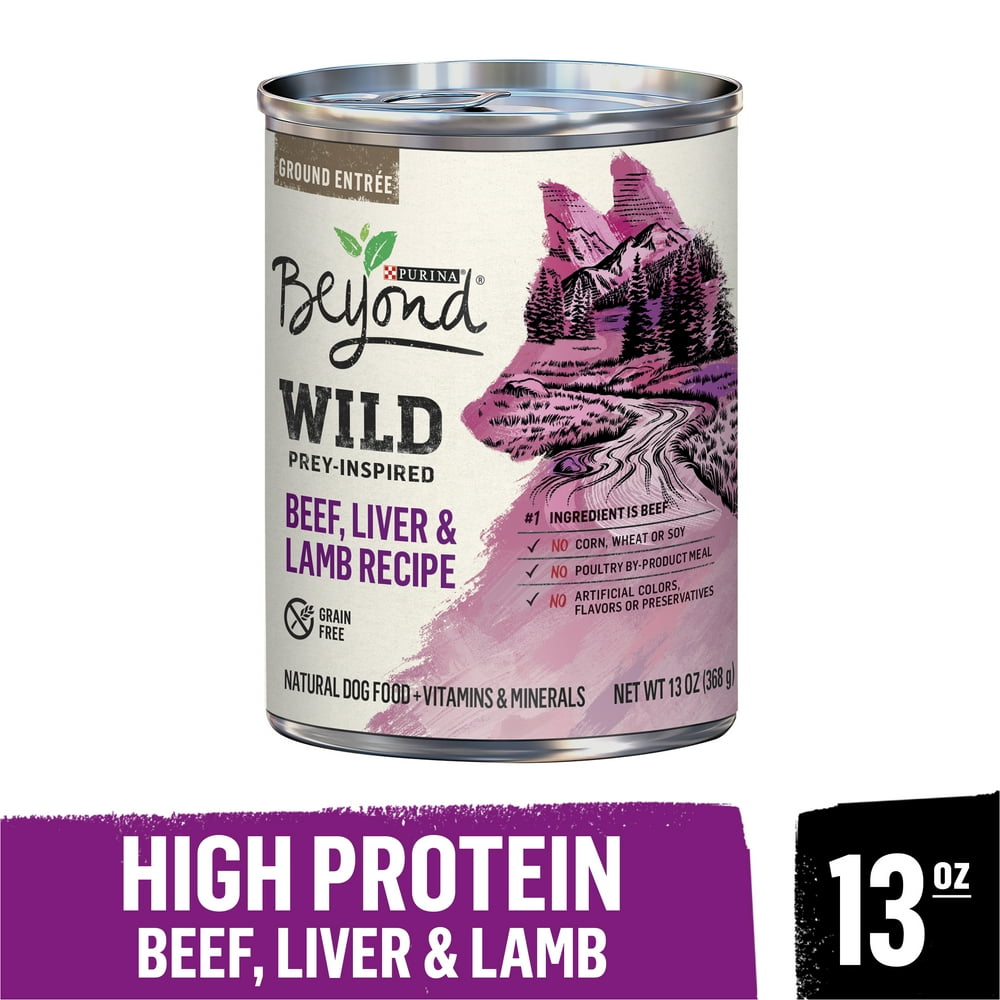 Purina Beyond High Protein, Grain Free, Natural Pate Wet Dog Food, WILD