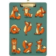 thumbnail image 1 of FMSHPON Cute Fox Yoga Clipboard Hardboard Wood Nursing Clip Board and Pull for Standard A4 Letter 13x9 inches, 1 of 7