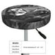 thumbnail image 4 of Balery Geometric Bull Design Fundas de asiento para taburete de bar redondo de tela de terciopelo ajustables que protegen de arañazos y manchas para sillas de 14 a 17 pulgadas.-12 inch, 4 of 7