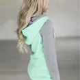 thumbnail image 3 of Sudadera Con Capucha De Mujer Sudadera Casual Colour Block, 3 of 4