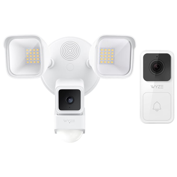 Wyze Cam Floodlight Security Camera and Video Doorbell Bundle