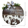 thumbnail image 3 of Front Door Decorative Signage, Tyeign Farm Door Hanger Cattle Welcome Numbers Home Decor Numbers Decorative Front Door Sign Decorative Door Signs for Home Hanging Decor Indoor, Door Sign Decor Black, 3 of 7