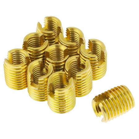 

(2Pack) 10pcs M8 x M5 Self Tapping Threaded Insert 302 Slotted Type Screw Bushing for Thread Repair