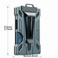 thumbnail image 4 of Wallet For Men - Slim Aluminum Metal Mens Wallets With 1 Clear Window ID Badge Holder, RFID Blocking, Holds Up 15 Cards With Cash Strap. Ultra-Thin Credit Card Holder Minimalist Wallet, 4 of 8