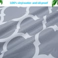 thumbnail image 5 of Indoor Outdoor Patio Round Fitted Vinyl Tablecloth Flannel Elastic Edge Waterproof Plastic Cover for 6-Seat Table 43''-56'', 5 of 8