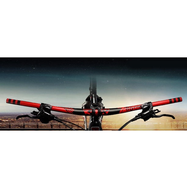 Manillar de montaña perfecl 720 mm 780 mm fuerte 31,8 mm barra elevadora doblada 10 grados rojo