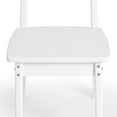 thumbnail image 5 of WestinTrends Tiny Terraces Outdoor HDPE Kids Modern Plastic Toddler Dining Chairs (Set of Two), White, 5 of 15