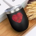 thumbnail image 3 of Rose 12oz Insulated Wine Tumbler with Lid and Straw – Double Wall Vacuum Mug Stainless Steel 304 Interior for Hot & Cold Drinks Coffee, Wine, Cocktails, 3 of 5