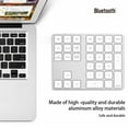 thumbnail image 3 of fastboy Wireless Keyboard with USB Digital Input Handheld Aluminum Alloy Small Receiver Smooth Pocket Keypad Laptop Computer Black pro version, 3 of 6