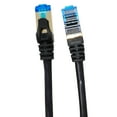 thumbnail image 3 of QualGear RJ45 Cat 7 Ethernet Patch Cable, 10Gpbs High-Speed Cable, 600MHz, Triple-Shielded, Round, 6 Feet, Black, 3 of 3