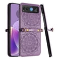 thumbnail image 2 of Embossed Floral Case for Motorola Razr 2025/2024 - Purple, 2 of 3