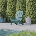thumbnail image 5 of Flash Furniture Newport Adirondack Chair with Cup Holder, Weather Resistant HDPE Adirondack Chair in Blue, Set of 2, 5 of 13