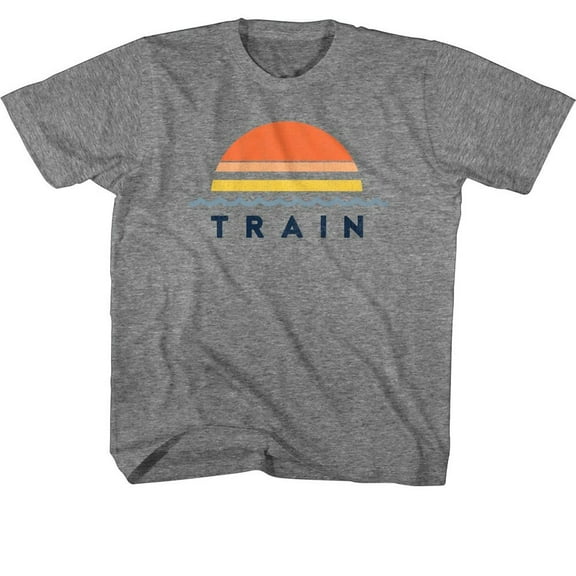 Train Sunset Graphite Heather Youth T-Shirt