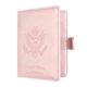 thumbnail image 1 of Funda para pasaporte Funda para pasaporte de cuero PU Funda para billetera Cartera de viaje con bloqueo RFID, 1 of 8