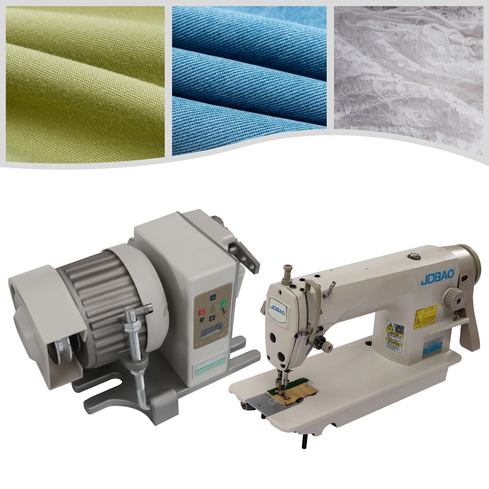 Industrial Strength Sewing Machine Heavy Duty Upholstery + Leather +Motor 550W