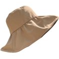 thumbnail image 2 of CoCopeaunts Wide Brim Bucket Hat Casual Summer Anti-Ultraviolet Women's Bucket Cap Foldable Female Fisherman Hat Windproof Rope, 2 of 8