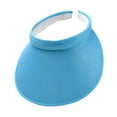 thumbnail image 3 of Dualoai Sun Visor Hat Comfortable Clip on Visor for Jogging Beach Outdoor Activities Bright Blue, 3 of 9