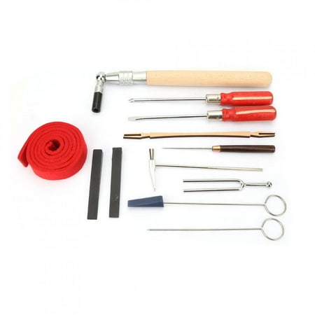 

EBTOOLS Piano Tuning Tool Set Screwdriver Rubber Wood Steel 13Pcs With A Case Iano Tuner For Piano Maintenance Piano Tuning