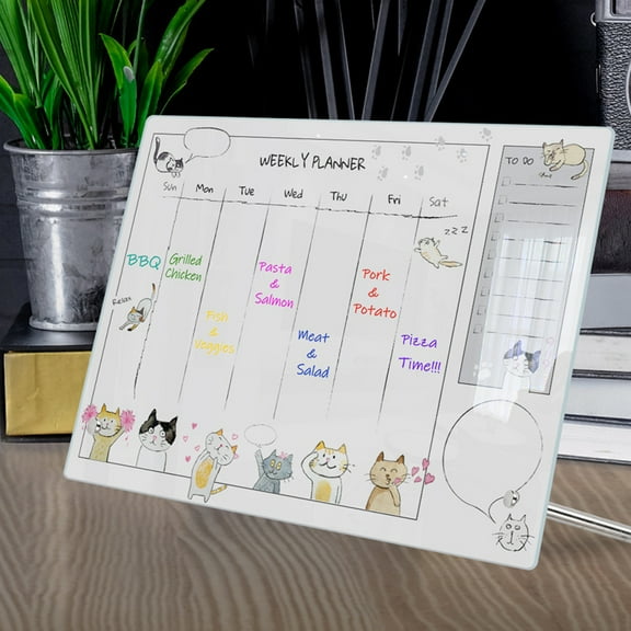 Toddmomy Rectangular Writing Board Acrylic 1Set 11.8X7.9In