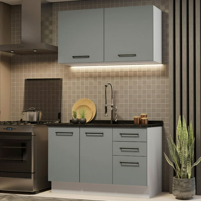 Cocina Integral Completa Modular Madesa Agata 120cm BG 01