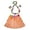 Orange, variant on jiaroswwei 1 Set Hawaiian Luau Hula Skirts, 1PC Grass Skirt + Head Garland + Choker Garland + Hand Garlands Hibiscus, Flowers Birthday Tropical Party Decorations Favors Supplies