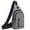 Black, variant on Crossbody Sling Bag for Men Women, Casual Shoulder Backpack with Adjustable Straps Wired Headphone & USB Charger Port,, Chest Daypack Satchel for Hiking Travel