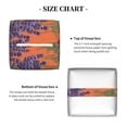 thumbnail image 5 of Gukieu Lavender Flowers Print Leather Tissue Box, PVC Waterproof Velcro Opening and Closing Square Tissue Box Holder, Suitable for Home and Office Decoration, 5 of 7