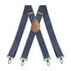 thumbnail image 3 of Tirantes para hombre unisex con correas elásticas para pantalón, 4 clips con forma de 3,5 cm de ancho azul, 3 of 8