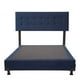 thumbnail image 2 of Box Base Cama Matrimonial + Cabecera Bilbao Azul, 2 of 7