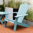 thumbnail image 5 of Adirondack Chair with Cup Holder, Patio Outdoor Chairs, Weather Resistant Lounge Chair, Fade-Resistant, Backyard Furniture Painted Chair, for Lawn Outdoor Patio Deck Garden Porch Lawn, 5 of 7