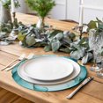 thumbnail image 6 of Round Placemats Teal Green Marble 15 inch Set of 4 Table Mats for Dining Table Gold Modern Art Heat Resistant Non-Slip Kitchen & Home Decorative Place Mat Set, 6 of 8