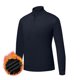 thumbnail image 1 of pstuiky Camisas para hombre de manga larga, Suéter informal de moda para hombre, con cuello alto, media cremallera, elástico, capa base, tejido de manga larga Tops casuales para hombres xl, 1 of 8