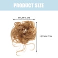 thumbnail image 2 of 2 Pcs Chignon Désordonné Postiche Chignon Bouclé Extensions de Cheveux, 2 of 8