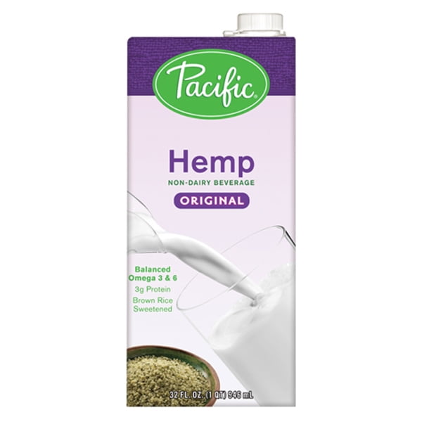 Pacific Natural Foods Original Hemp Milk 32 oz Containers Pack of 12