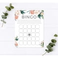 thumbnail image 4 of Koyal Wholesale Peach Coral Floral Paper Bridal Shower Bingo Game Cards, 20-Pack, 4 of 5