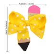 School Bow Bow Clip, to School Hair Bows Ponytail Holder, Pencil Girls ...