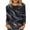 Black, variant on Womens Long Sleeve Fall Winter Shirts Plus Size Print Crewneck Casual Pullover Tunic Tops Fashion Lightweight Blouse Khaki 2 3XL