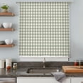 thumbnail image 5 of Sage Green Plaid Sheer Curtains 54 Inches Long, Gingham Checked Minimalist Modern Light Filering Curtains, Breathable Simi Curtain Privacy Drapes for Kitchen Bathroom Nursery Small Window Treatment, 5 of 9