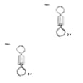 thumbnail image 3 of Eigraketly Conector de pesca, anillo giratorio de pesca de cobre Flexible, rodamiento de bolas ligero, conectores a presión de barril, alta dos 2piezas, 3 of 6
