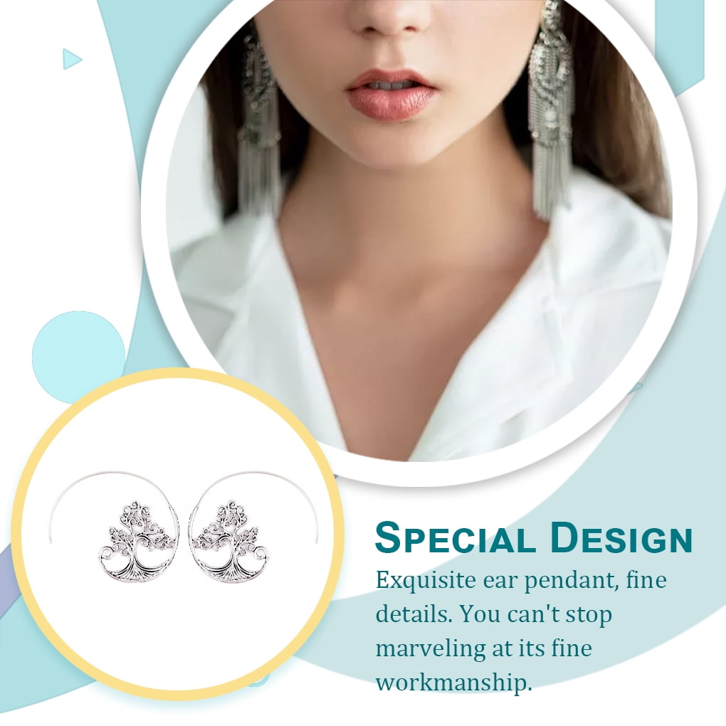 Circle Swirl Earrings Lady Decorations Ear Hanging Pedant Jewelry Supply Popular Accessories Light weight Dangle Earring Party Type6