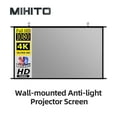 thumbnail image 2 of Wall-mounted Anti-light Projector Screen 16:9 Ratio Foldable ,Wrinkle-Free, 2 of 7