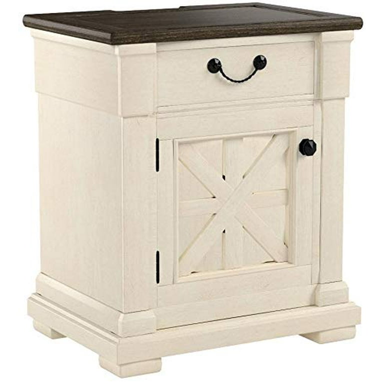 Bolanburg Night Table-Color:Antique White,Style:Casual