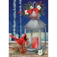 thumbnail image 3 of Briarwood Lane Lantern And Cardinals Winter House Flag, 3 of 4