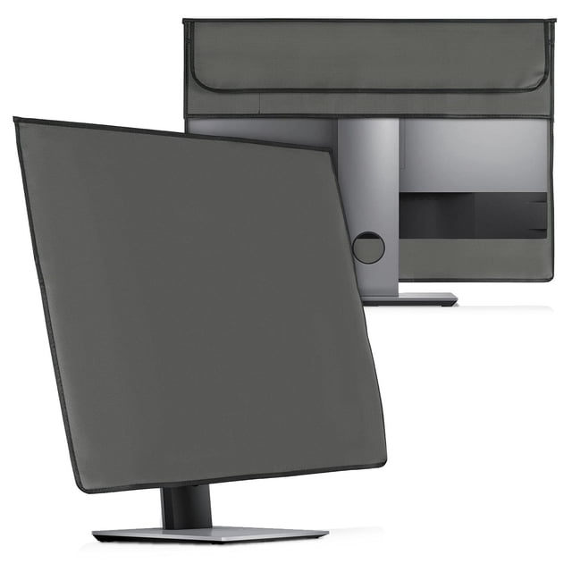 kwmobile Funda Compatible con Monitor de 27-28" - Protector 3en1 para Monitor Teclado y ratón - Gris